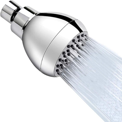 Eloria High Pressure Shower Head with Anti-Clog Nozzles, Chrome Finish G1/2" Brass