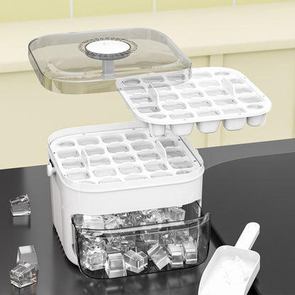 Royora 50-Cube Ice Maker with Storage Bin and Easy Press Release