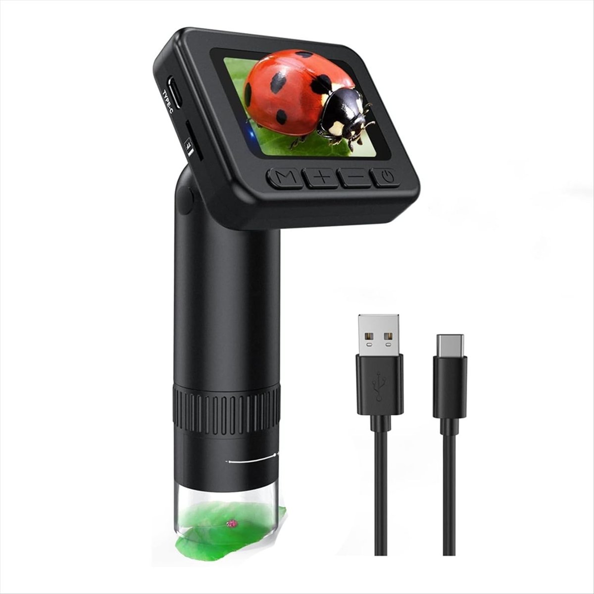 Royeva Portable Digital Microscope-HD Screen Camera For Science Learning And Kids