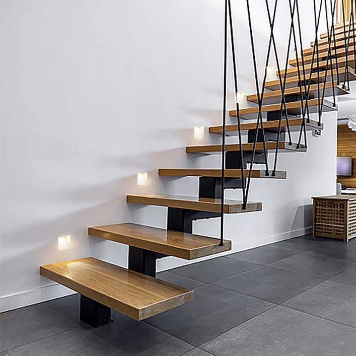 Royeva Indoor LED Wall Light Fixture, Hallway Lighting Modern Rectangle