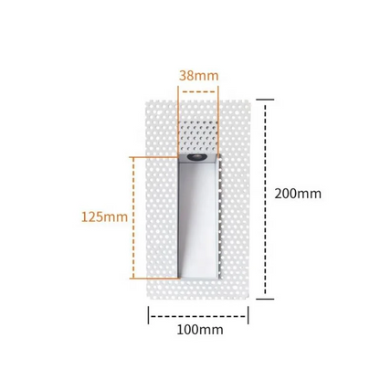 Royeva Indoor LED Wall Light Fixture, Hallway Lighting Modern Rectangle