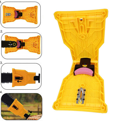 Sovere Chainsaw Sharpener Tool with 4 Replacement Stones for Efficient Sharpening