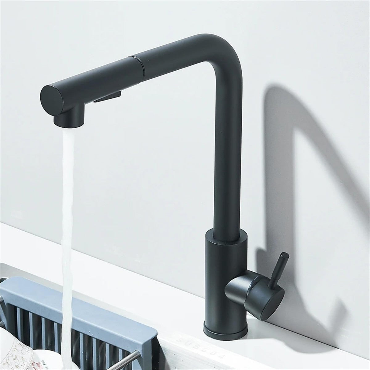 Royora Stainless Steel Pull-Out Kitchen Faucet with Dual Mode Spray & Mixer Tap