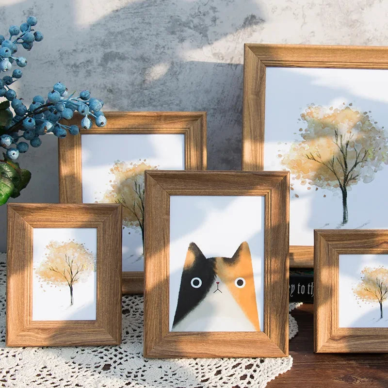 Royelle Modern Wood Grain Picture Frame for Wall or Tabletop Display