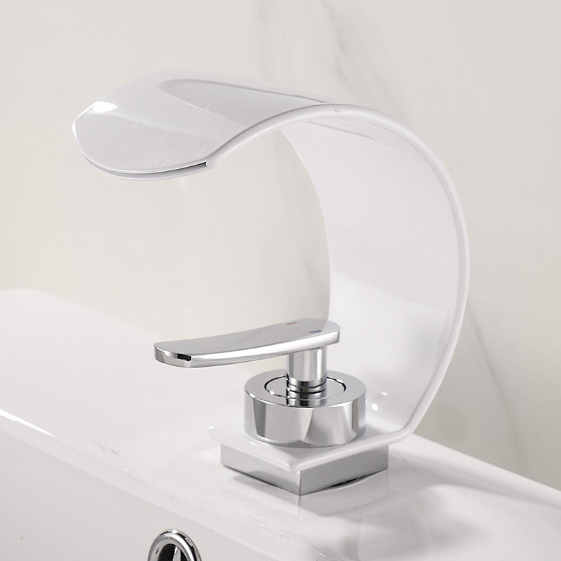 Royelle Modern Waterfall Bathroom Basin Faucet For Vanity Sinks