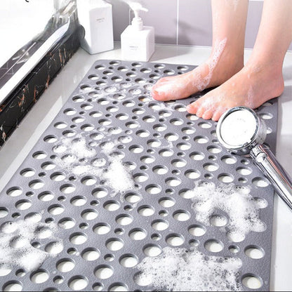 Novara Non-Slip Shower Mat for Bathroom Tubs - Suction Cup Grip, Mildew Resistant