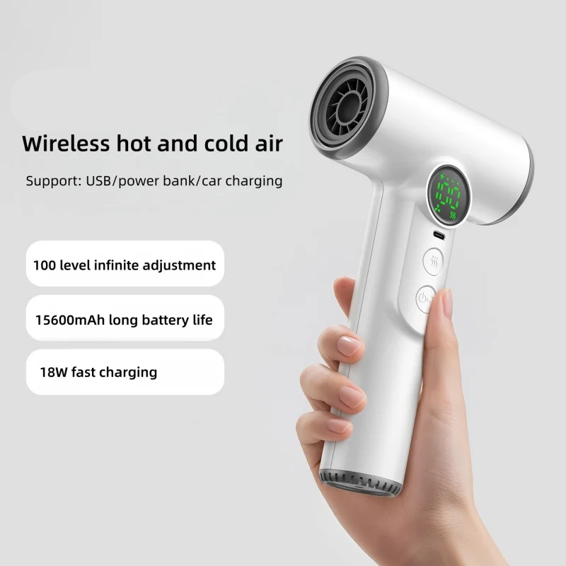 Novara Cordless Hair Dryer - 30,000 RPM Fast Drying Portable Wireless Blow Dryer