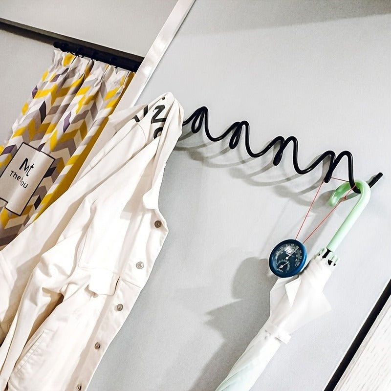 Sovere Wall Mounted Coat Rack with Multi-Hook Design for Coats and Bags