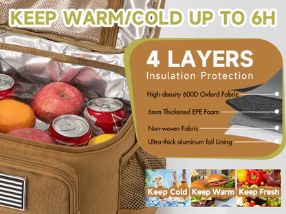 Royeva Insulated Lunch Box With Leakproof Cooler Bag For Work And Outdoor Adventures