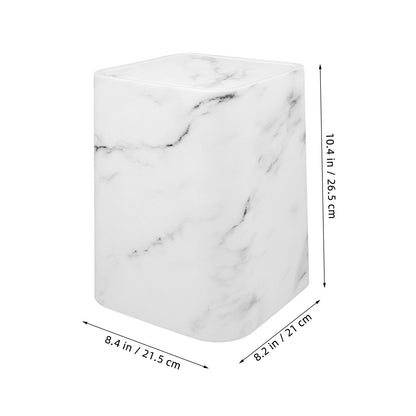 Eloria Marble Print Swivel Lid Waste Bin for Bathroom, Kitchen & Office