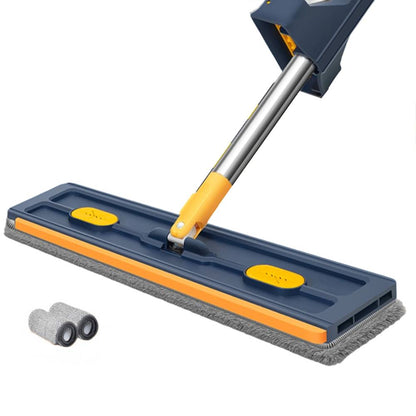 Royeva Flexible Flat Mop with Self-Wringing System & Microfiber Pads for Cleaning