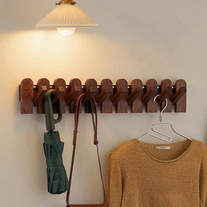 Royora Wall Mounted Key Holder with Flip Down Hooks for Entryway Organization