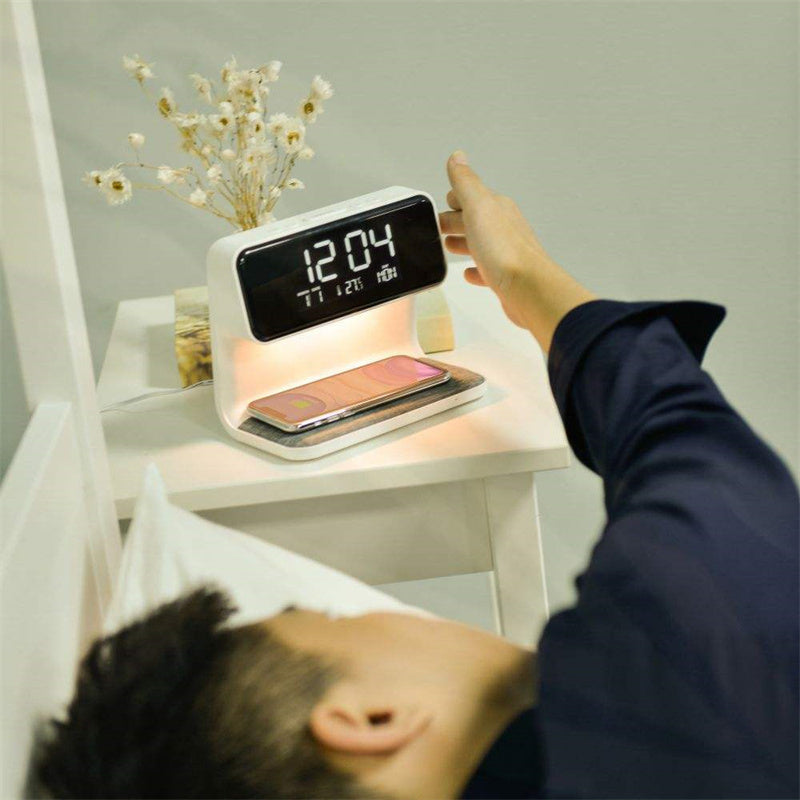 3-in-1 Touch Lamp with Alarm Clock and Wireless Charging Station 1