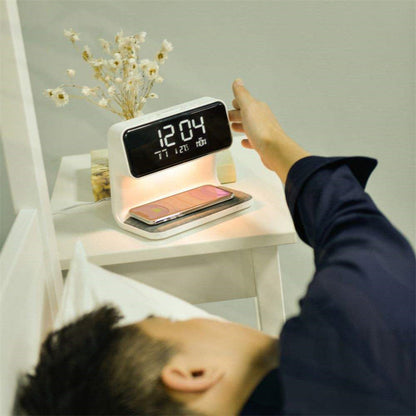 3-in-1 Touch Lamp with Alarm Clock and Wireless Charging Station 1