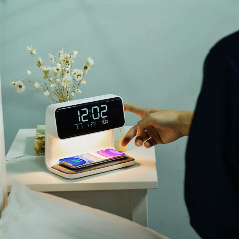 3-in-1 Touch Lamp with Alarm Clock and Wireless Charging Station 3