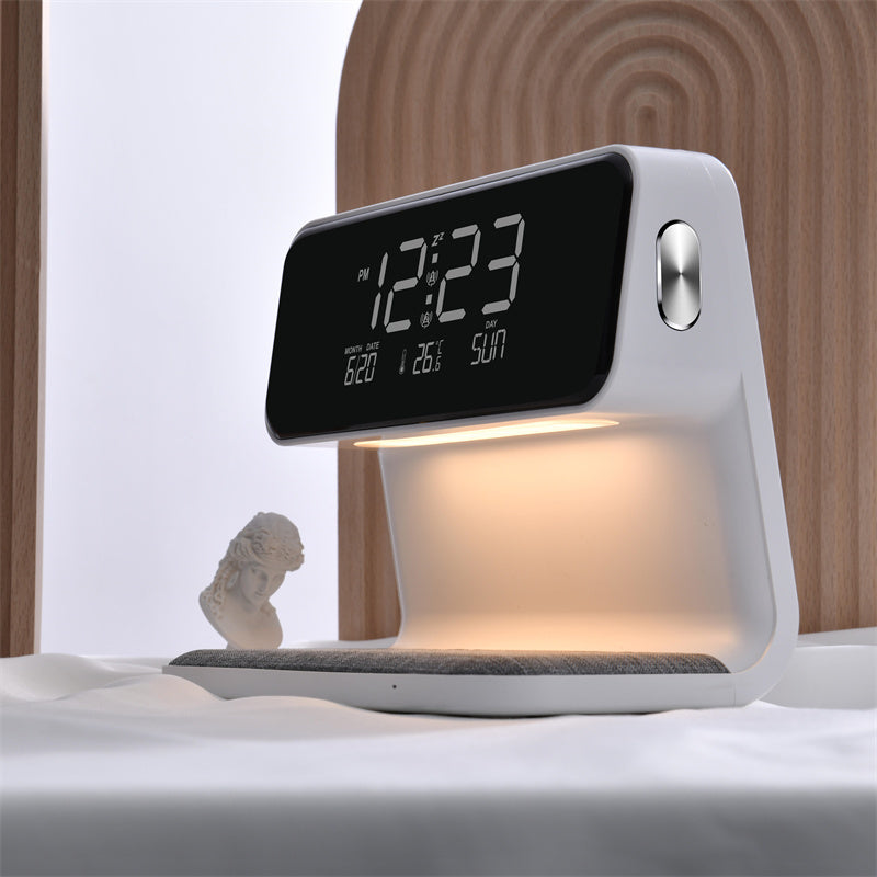 3-in-1 Touch Lamp with Alarm Clock and Wireless Charging Station 7