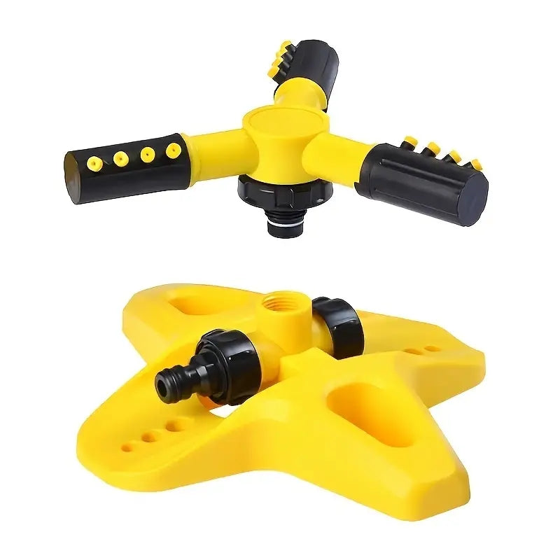 Novara 360 Degree Rotating Lawn Sprinkler with 4 Adjustable Nozzles for Garden Coverage