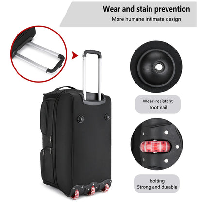 Royelle Waterproof Rolling Travel Duffel Bag With Wheels For Men And Women