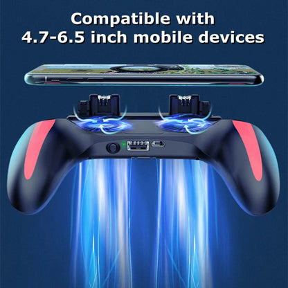 Royora Mobile Gaming Controller With Cooling Fan And Triggers