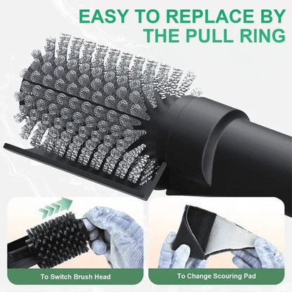 Royeva Electric BBQ Grill Brush-Cordless 3 Speed Cleaner with Adjustable Head