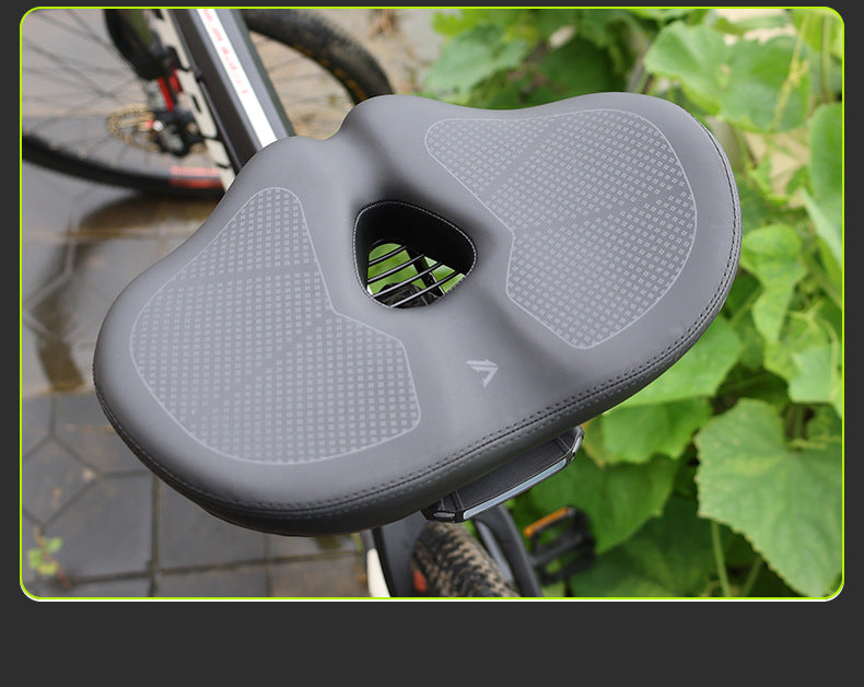 Eloria Oversized Nose-less Bicycle Saddle with Shock Absorption Ability