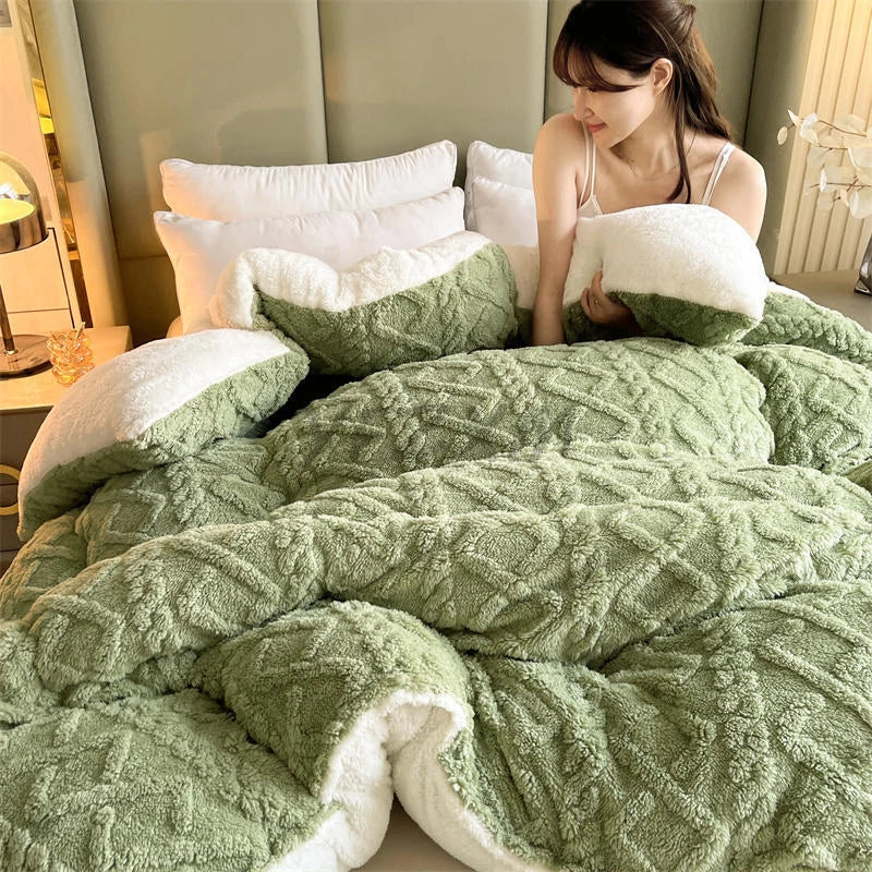 Royeva Heavy Weighted Blanket-Soft Velvet Warm Comforter