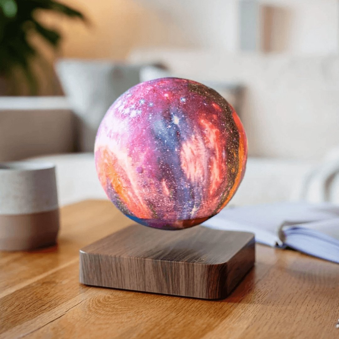 3D Printed Lunar Design Floating Moon Lamp – 16 Color Options with Remote 0
