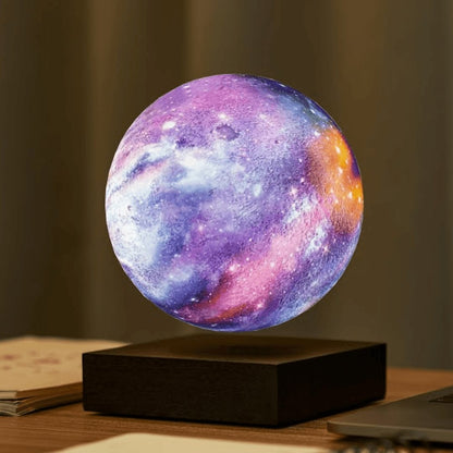 3D Printed Lunar Design Floating Moon Lamp – 16 Color Options with Remote 3