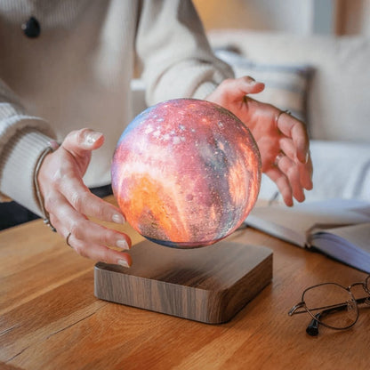 3D Printed Lunar Design Floating Moon Lamp – 16 Color Options with Remote 4