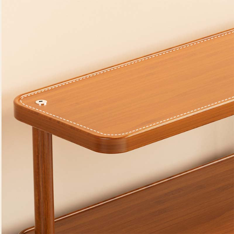 Royora 2-Tier Wood Countertop Organizer Shelf for Kitchen & Office 30cm Natural Finish