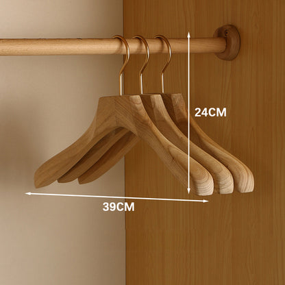 Royora Cedar Wood Hangers with Adjustable Clips for Skirts & Trousers