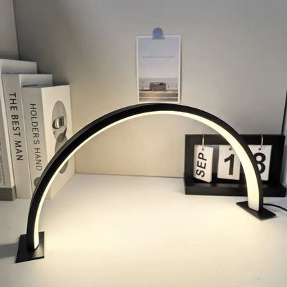 Royeva Crescent Moon LED Desk Lamp-Dimmable USB Table Light