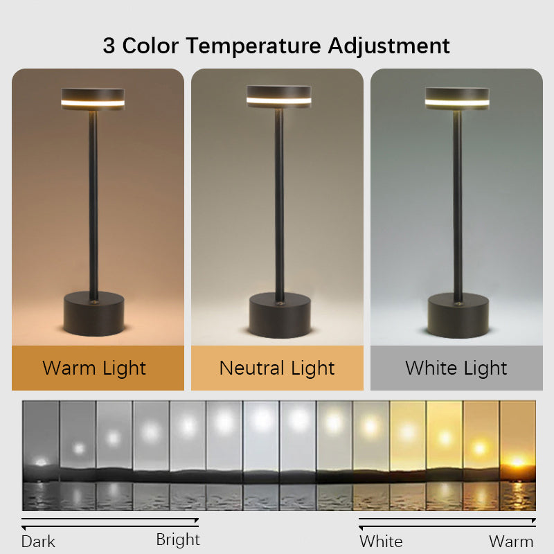 Royeva Cordless LED Table Lamp with Touch Control & USB Rechargeable Battery