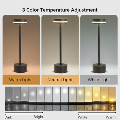 Royeva Cordless LED Table Lamp with Touch Control & USB Rechargeable Battery