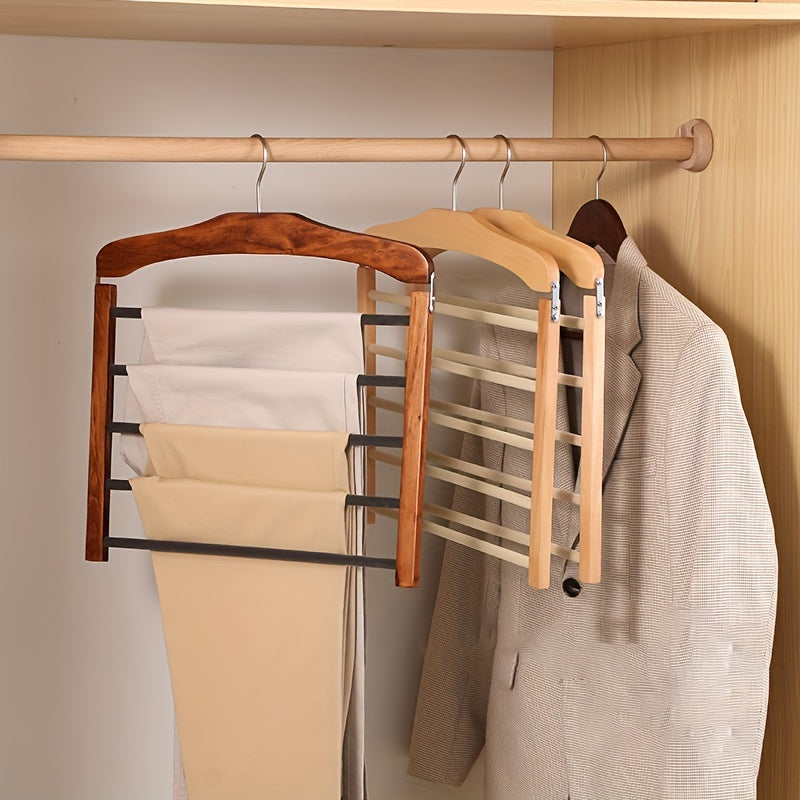 Sovere Multi-Bar Trouser Organizer Hanger for Pants, Space-Saving Closet Storage