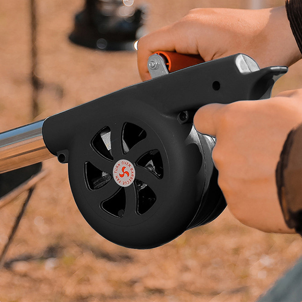 Royelle Manual Crank Barbecue Air Blower For Outdoor Fire Ignition
