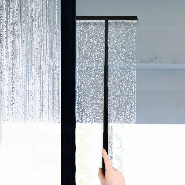 Royeva Extendable Shower Squeegee with Hook - Telescopic Glass Wiper for Bathroom & Car