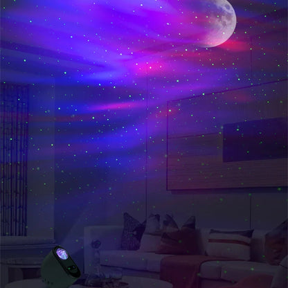Royelle Aurora Galaxy Projector LED Night Light-Remote Control Room Lamp