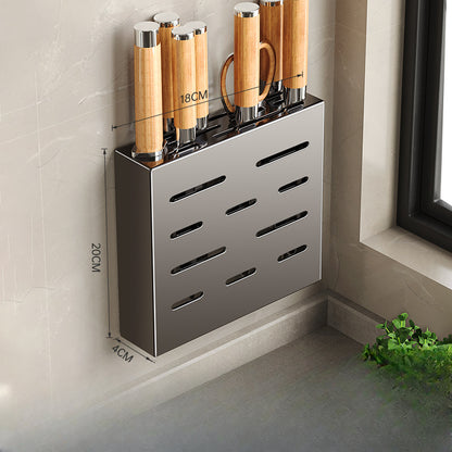 Royeva Magnetic Knife Holder for Kitchen Wall- Adhesive No-Drill  Knife Storage Rack