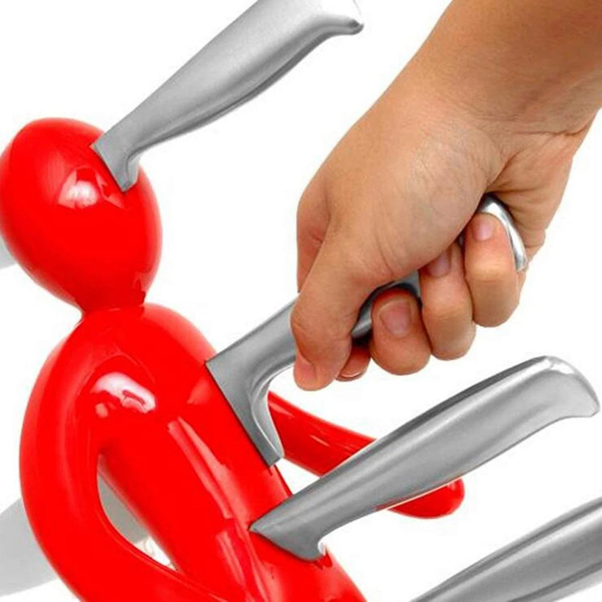 Royeva Modern Artistic Knife Holder Block For Kitchen Countertop Storage