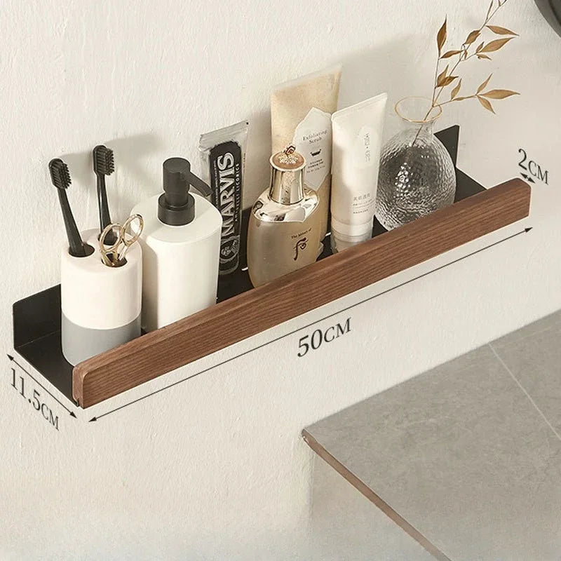 Royelle Adhesive Bathroom Wall Shelf-Slim Shower Ledge Storage Organizer