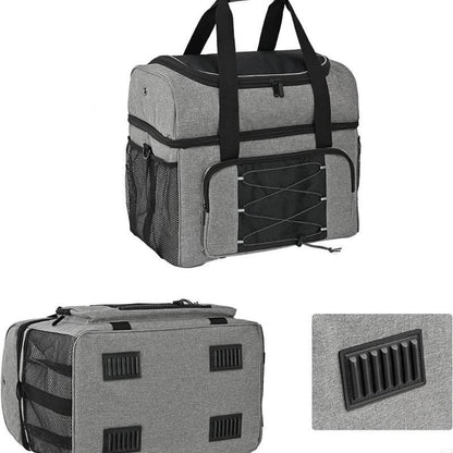 Novara Insulated Bowling Ball Tote Bag With Zippered Pockets