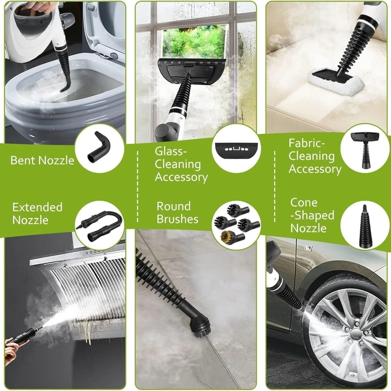 Royora Handheld Pressurized Steam Cleaner - Multi-Surface Cleaning & Sanitizing