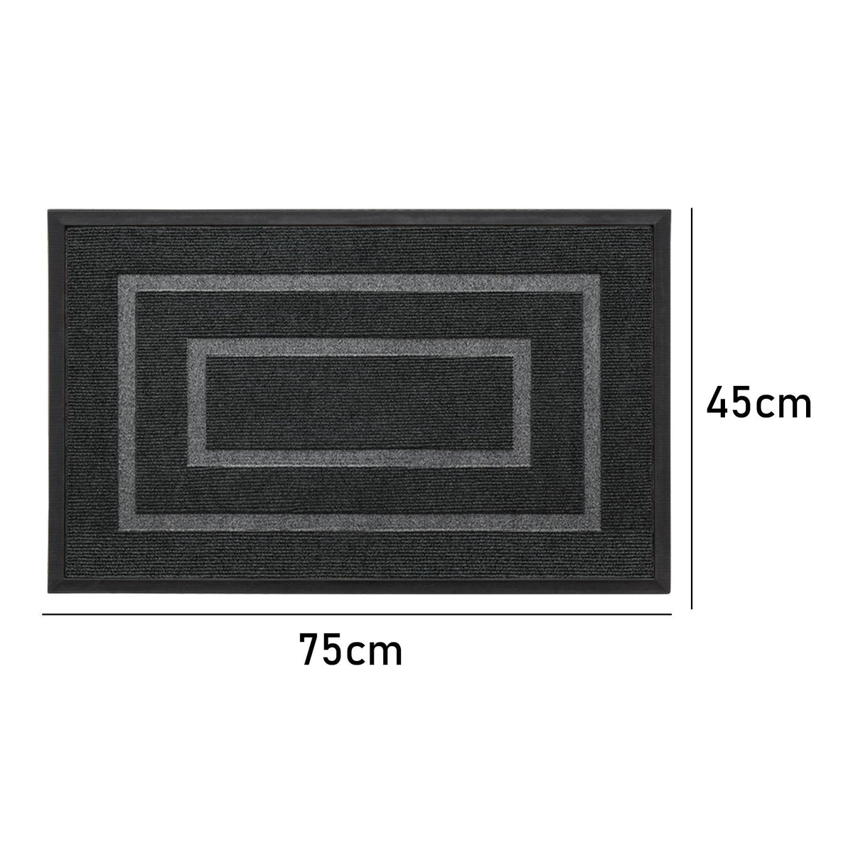 Royeva Heavy Duty Front Door Mat-Non Slip Rubber Backing Indoor Outdoor Entryway Rug