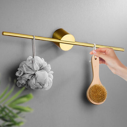 Royeva Brushed Towel Bar-Wall Mount Minimalist Bathroom Organizer Rack