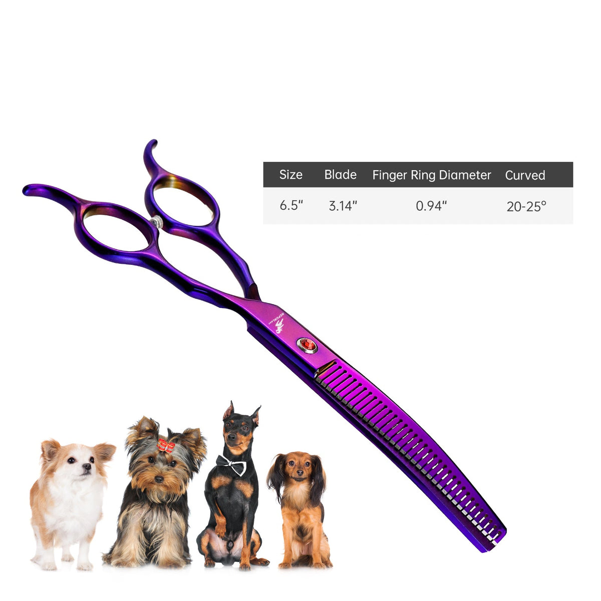 Royeva Professional Pet Grooming Scissors Kit-Rainbow Stainless Steel