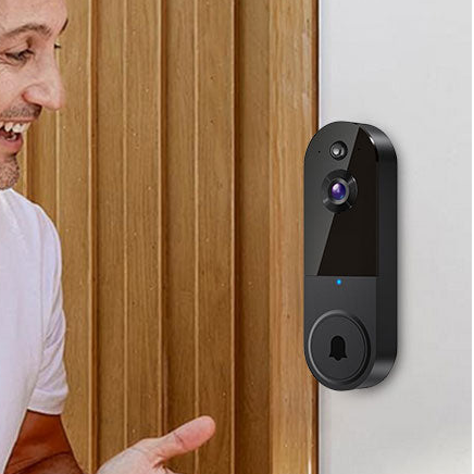 Royelle Wireless Video Doorbell Camera with HD Night Vision, Two-Way Talk & Person Detection + Indoor Chime