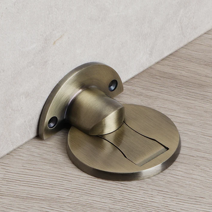 Royora Magnetic Door Stop Stainless Steel Floor Mount Silver Rustproof Holder