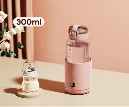 Royora Portable USB Baby Bottle Warmer 300ml with LED Display & Temperature Control