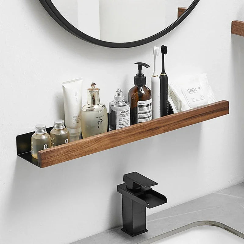 Royelle Adhesive Bathroom Wall Shelf-Slim Shower Ledge Storage Organizer